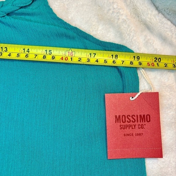 NWT Mossimo Tank Top XS Teal / Jade Green Braided Straps Rayon Boho - Picture 12 of 13